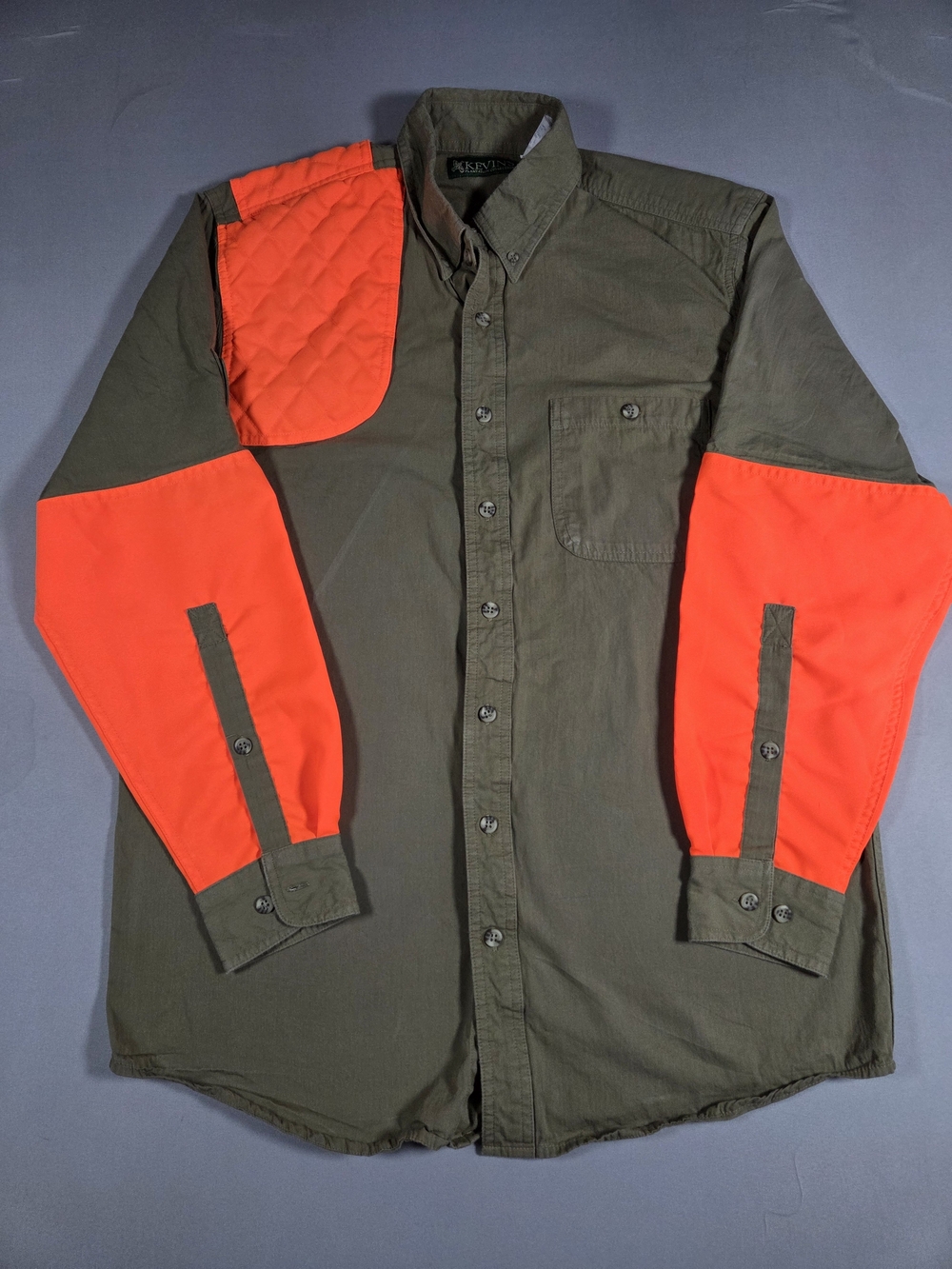Kevin's Mens Medium Upland Field Shooting Shirt With Blaze Orange